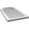 Ekena Millwork Octagonal Top Surface Mount PVC Gable Vent w/ 2"W x 1-1/2"P Brickmould Frame, 18"W x 34"H GVPOT18X3402SN - alternate 2